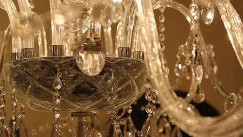 Crystal chandelier Stock Footage 11391744