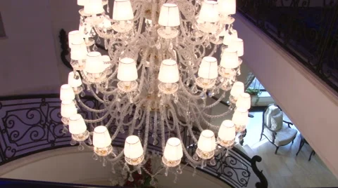 Crystal Chandelier Stock Footage 41734253