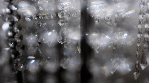 Crystal chandelier. 库存影片 91350229