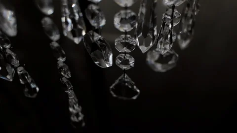 Crystal chandelier. Stock Footage 91350445