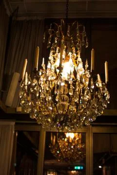 Crystal Chandelier. Stock Photos