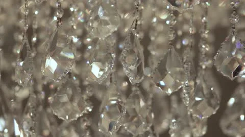 Crystal Chandelier Sequence Stock Footage 22034527