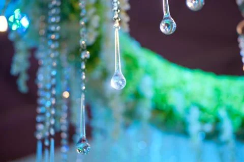 Crystal chandeliers Stock Photos