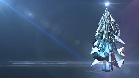 Crystal christmas tree Stock Footage 41433419