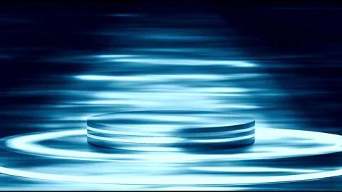 Crystal Clear 3D Flowing Water Motion Background | Realistic Aqua Animation Loop Stock Footage 313863055