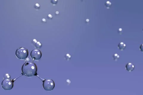 Crystal Clear 3D Molecular Structure Scientific Visualization  Design 3D rend Stock Photos