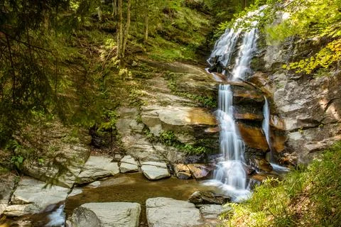 Crystal Clear Alpine Stream Stock Photos