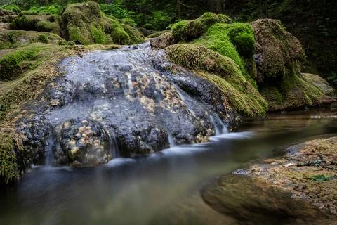 Crystal Clear Alpine Stream Stock Photos