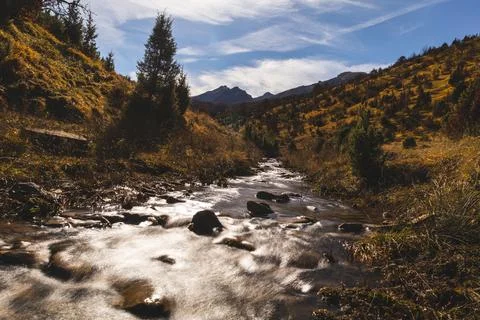 Crystal Clear Alpine Stream Foto stock