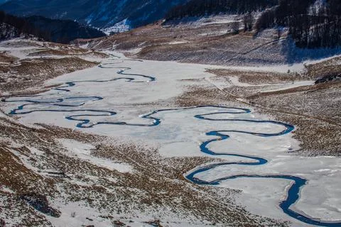 Crystal Clear Alpine Stream Stock Photos