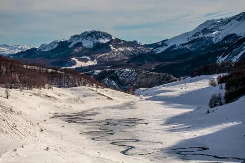 Crystal Clear Alpine Stream Stock Photos