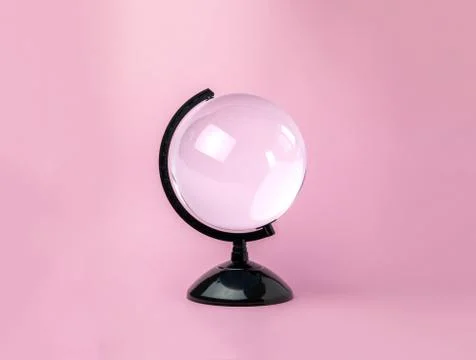 Crystal clear ball, model Foto stock