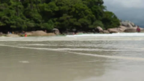 Crystal Clear Beach Waves – Campeche Island, Brazil Stock Footage 307630222
