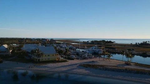 Crystal Clear Blue Mirror Reflector Sea Water At Old Bahama Bay West End Bahamas Stock Footage 87554728