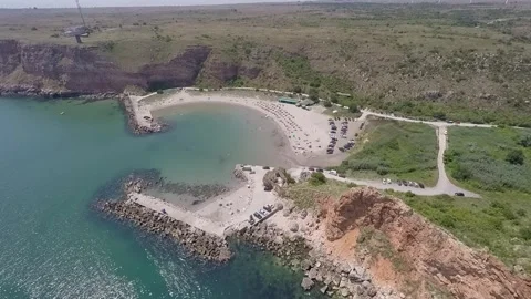 Crystal clear Bolata beach Stock Footage 295315744