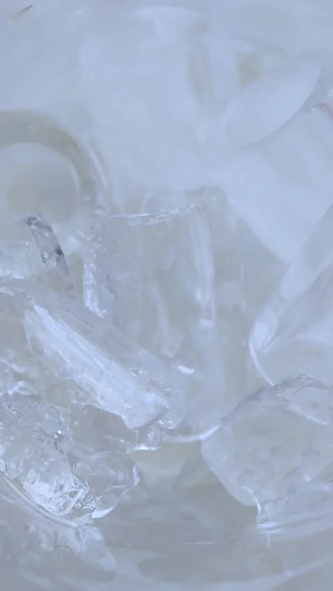 Crystal clear ice cubes as background. Stock Footage 321525803