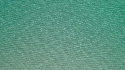Crystal clear lagoon with wave sand pattern in the Maldives Stock-Footage 136902309
