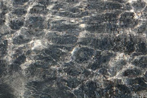 Crystal Clear Lake Water Texture. Stock Photos
