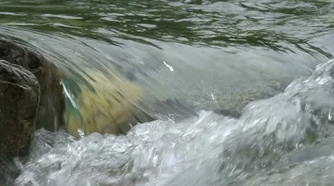 Crystal clear mountain river. Stock Footage 11091489