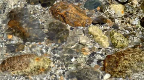 Crystal clear mountain river. Stock Footage 11106384