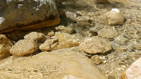 Crystal clear mountain water Stock Footage 77241916