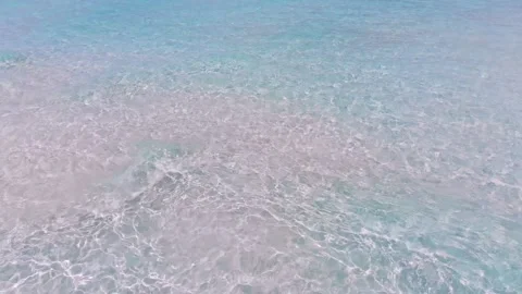 Crystal clear ocean water in Maldives, Indian Ocean blue lagoon Stock Footage 145644853