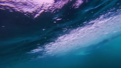 Crystal clear ocean wave Stock Footage 314682297