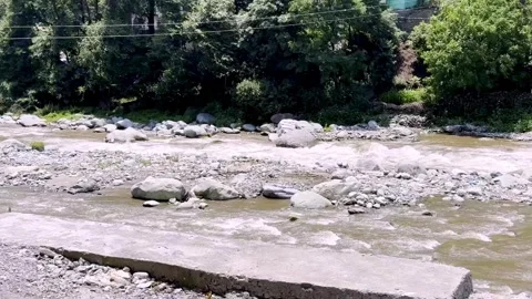 Crystal Clear River Water Flowing Through Scenic Natural Landscape Видео 339535391