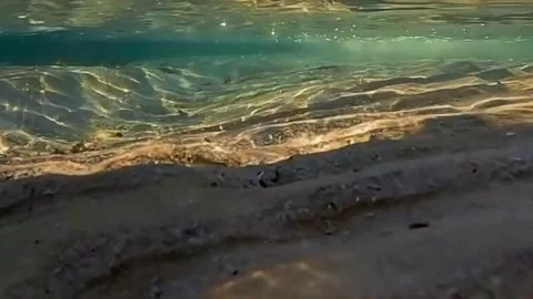 Crystal Clear Shallow Tropical Ocean Water Видео 328414088