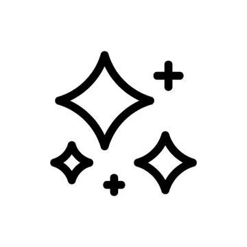 Crystal clear vector icon. Isolated contour symbol illustration 스톡 일러스트