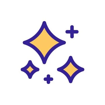 Crystal clear vector icon. Isolated contour symbol illustration 스톡 일러스트
