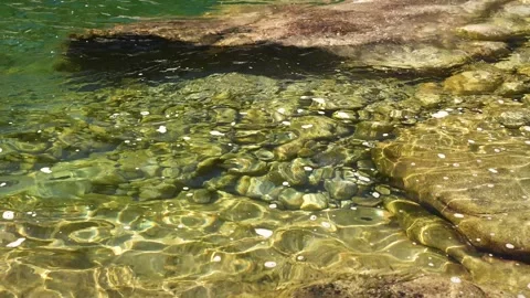 Crystal clear water in a mountains Stock Footage 242024965