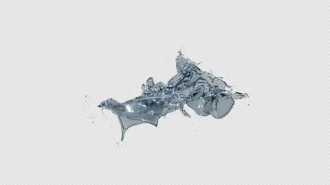 Crystal Clear Water Spreading Effect Stock Footage 306296022