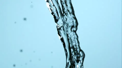 Crystal Clear Water Streams Colliding And Splashing Video stock 326291152