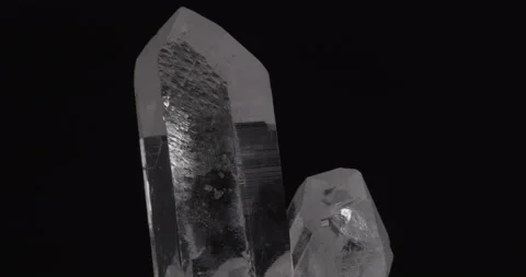 Crystal Cluster Quartz Rock Stock Footage 153577121
