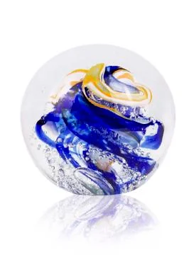 Crystal colored ball Stock Photos
