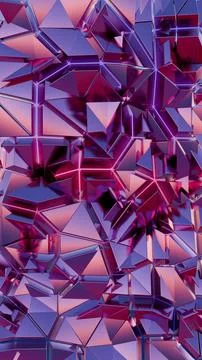 Crystal Complexity: A Kaleidoscope of Angular Brilliance Ilustración de archivo