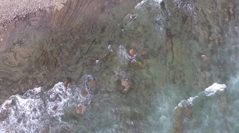 Crystal Cove Waves Stock Footage 63555318