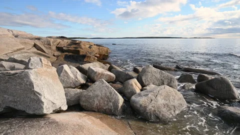 Crystal Crescent Beach Provincial Park, NovaScotia Timelapse Stock Footage 226208053