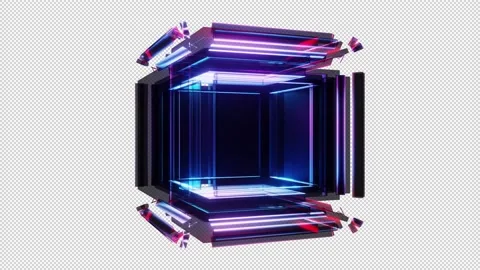 Crystal Cube ProRes 4444 Vídeo Stock 153972424