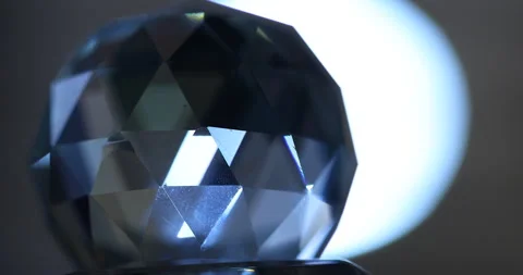Crystal decorative Ball in Moonlight Stock Footage 288628635