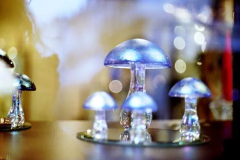 Crystal decorative objects - macro Foto stock