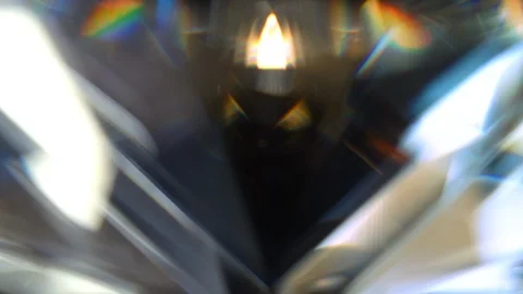 Crystal Diamond Rainbow Backdrop Video stock 107990628