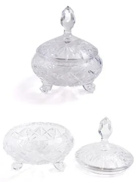 Crystal Dishes Stock Photos