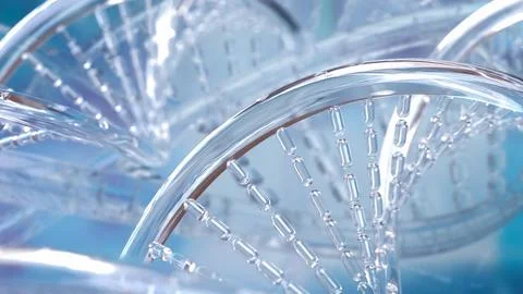The Crystal  DNA for sci or technology concept 3d Rendering. Foto stock