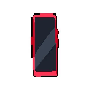 Crystal electronic translator pixel art vector illustration Stock Illustration
