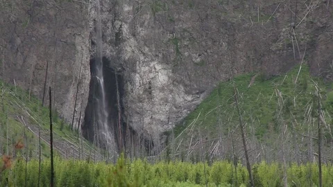 Crystal Falls Yellowtone Vídeo Stock 79513748