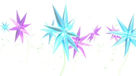 Crystal flower abstract Stock-Footage 10685936