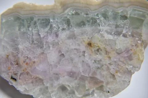 Crystal of fluoride stone Stock Photos