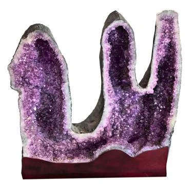 Crystal  gem amethyst Stock Photos